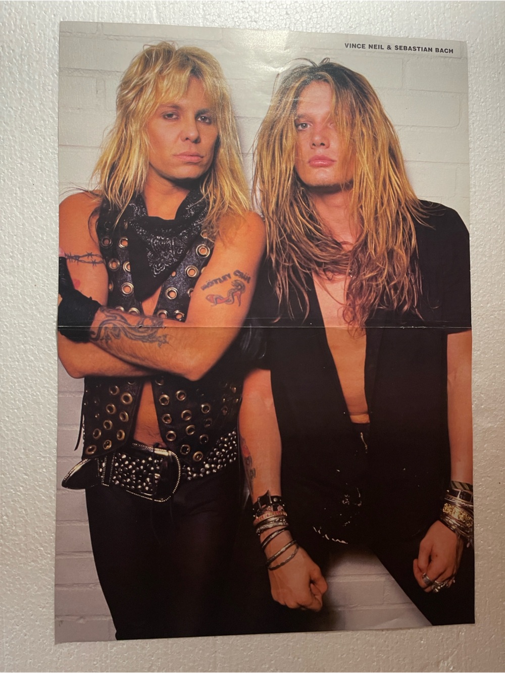 Mötley Crüe Pinup Featuring Vince Neil & Skid Row’s Sebastian Bach